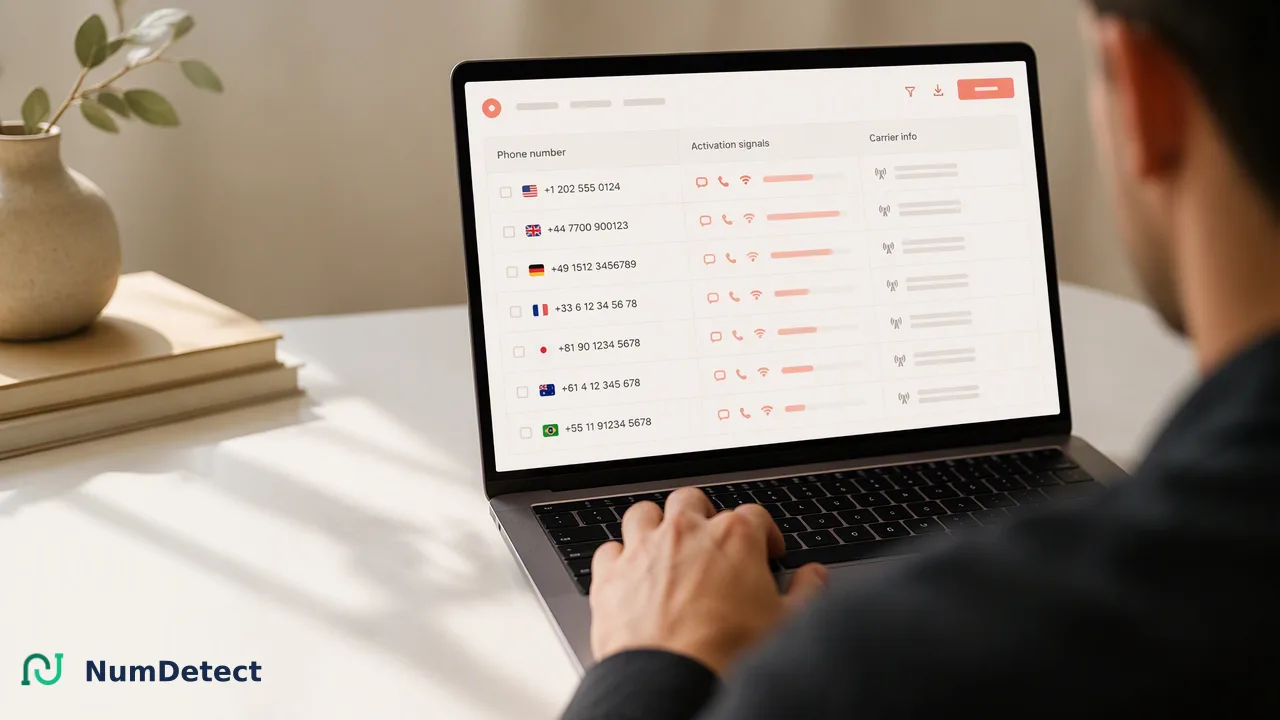NumDetect workflow illustration for How to Clean Your Phone Number Database for Better SMS ROI